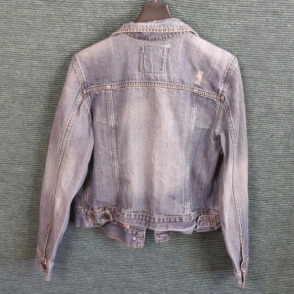 For Kitty Rescue!  Old Navy Youth Distressed Denim Jacket - Picture 13 of 16
